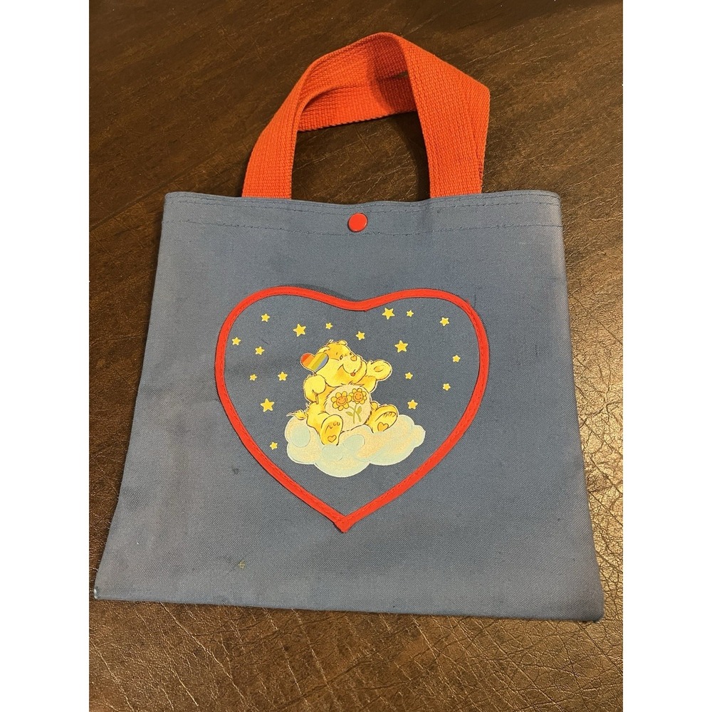 Vintage Care Bears American Greetings Friend Bear Rainbow Lollipop Tote Bag
